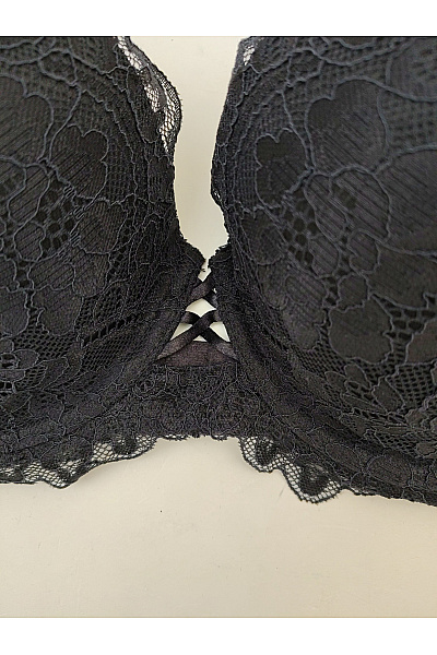 La Senza Černá krajková kosticová push up podprsenka Vel. EU 34DD | La Senza | obrázek 4