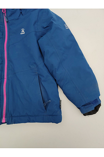 Kamik Dívčí modrá outdoorová zimní bunda Velikost 104 / 4 | kamik | obrázek 3