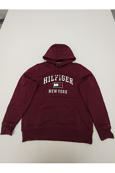 TOMMY HILFIGER Pánská bavlněná mikina s kapucí a potiskem Velikost XXL | TOMMY HILFIGER | obrázek 2