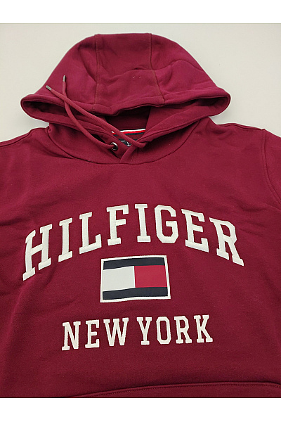 TOMMY HILFIGER Pánská bavlněná mikina s kapucí a potiskem Velikost XXL | TOMMY HILFIGER | obrázek 5