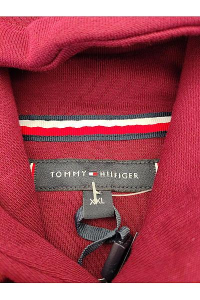 TOMMY HILFIGER Pánská bavlněná mikina s kapucí a potiskem Velikost XXL | TOMMY HILFIGER | obrázek 7