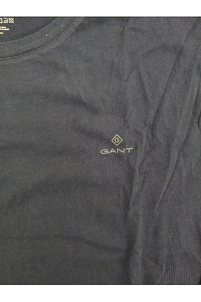 GANT Pánské bavlněné tričko s krátkým rukávem basic modré Vel. L | GANT | obrázek 3