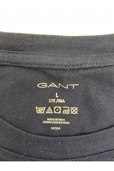 GANT Pánské bavlněné tričko s krátkým rukávem basic modré Vel. L | GANT | obrázek 6