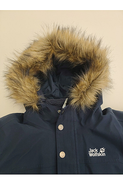 Jack Wolfskin Modrá chlapecká outdoorová zimní bunda s kapucí Velikost EU S(140) | Jack Wolfskin | obrázek 5