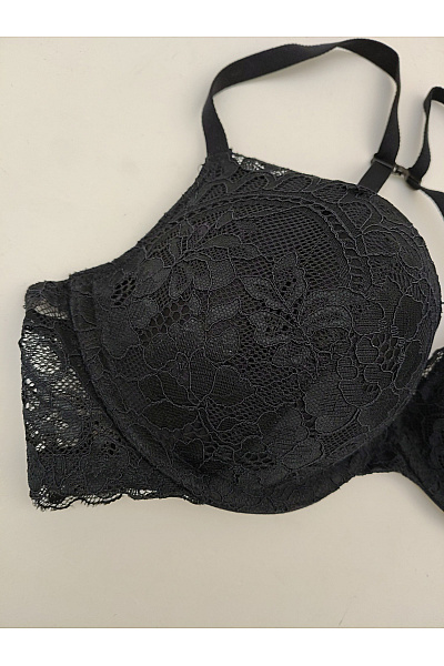 La Senza Černá krajková push up podprsenka s překříženými zády | La Senza | obrázek 3