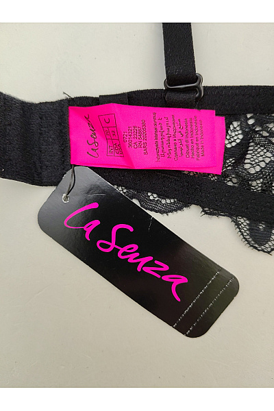 La Senza Černá krajková push up podprsenka s překříženými zády | La Senza | obrázek 7
