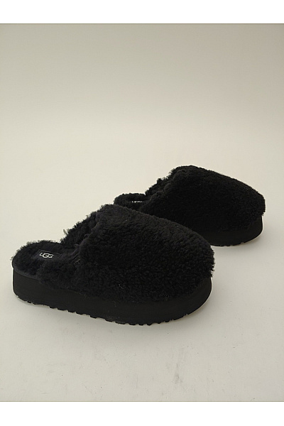 UGG Černé dámské pantofle s kožíškem na vysoké platformě Vel. US 7 | UGG | obrázek 2