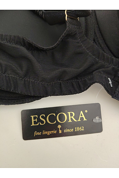 ESCORA Černá kosticová podprsenka s třásněmi Vel. DE 90 D | ESCORA | obrázek 6