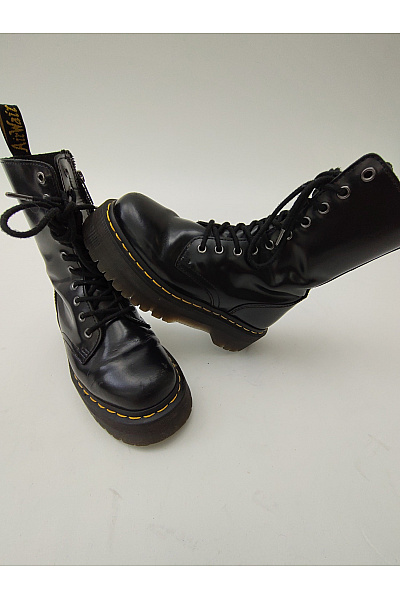 Dr.Martens Černé kotníkové boty na platformě se šněrováním a zipem Vel. 36 | Dr.Martens | obrázek 4