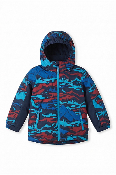 PEAK Chlapecká Outdoorová Zimní Bunda S Horským Vzorem Vel. EU 128