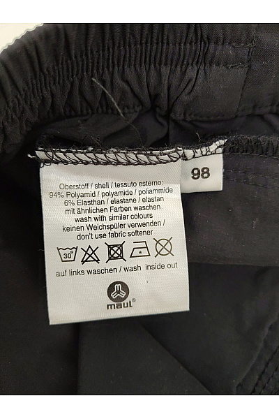 MAC Pánské černé turistické outdoorové kalhoty s páskem a kapsami Vel. DE 98 | MAC | obrázek 7