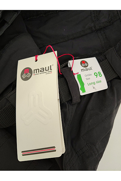 MAC Pánské černé turistické outdoorové kalhoty s páskem a kapsami Vel. DE 98 | MAC | obrázek 8