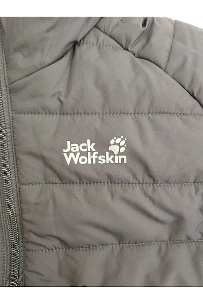 Jack Wolfskin Černá dětská prošívaná bunda s kapucí outdoor Velikost EU M | Jack Wolfskin | obrázek 5