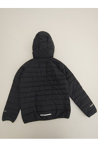 Jack Wolfskin Černá dětská prošívaná bunda s kapucí outdoor Velikost EU M | Jack Wolfskin | obrázek 6