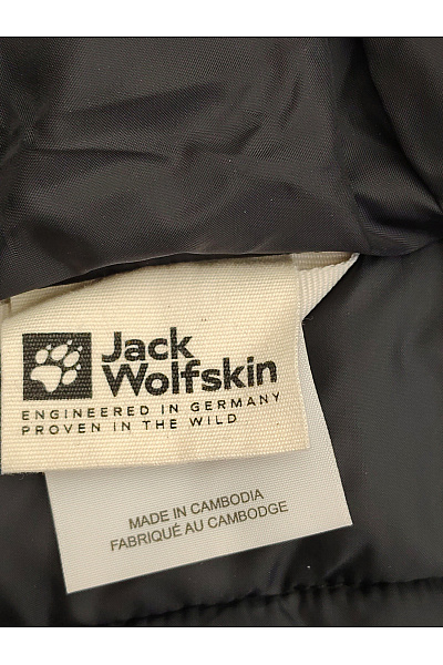 Jack Wolfskin Černá dětská prošívaná bunda s kapucí outdoor Velikost EU M | Jack Wolfskin | obrázek 10
