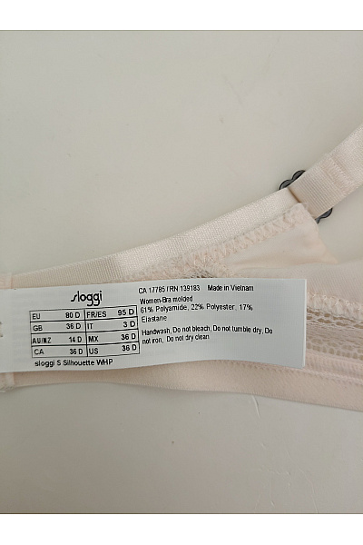 Sloggi Béžová hladká t-shirt podprsenka s kosticemi Vel. EU 80D | Sloggi | obrázek 7