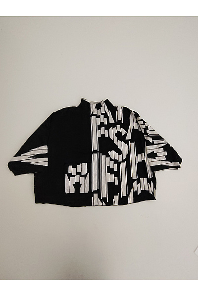 Joseph Ribkoff Černobílé tričko s dlouhým rukávem potiskem oversize Velikost XXL/TTG | Joseph Ribkoff | obrázek 2