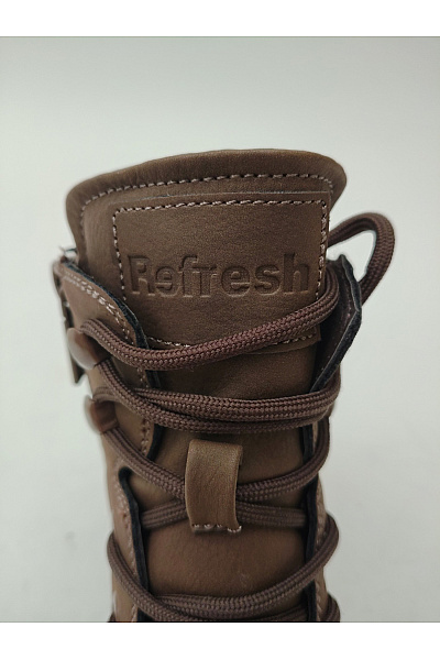 Refresh Hnědé kotníkové boty šněrovací na zip podzimní zimní Vel. EU 40 | Refresh | obrázek 8