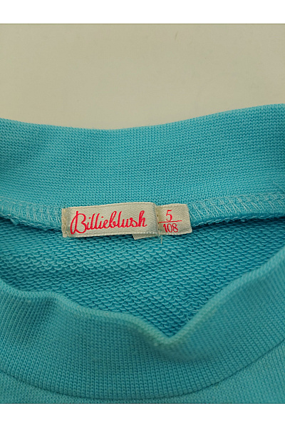 Billieblush Dívčí bavlněné šaty s potiskem smajlíka modré Velikost 5 | Billieblush | obrázek 6