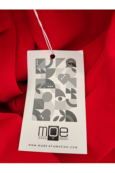 MOE Červený společenský overal palazzo bez rukávů Vel. M | MOE | obrázek 5