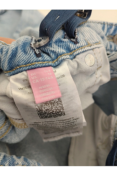 VERO MODA Dívčí bavlněné široké džíny palazzo Vel. EU 164 | VERO MODA | obrázek 5