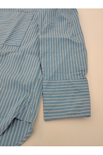 TOM TAILOR Dámská bavlněná pruhovaná košile oversized Velikost EU 40 | TOM TAILOR | obrázek 3