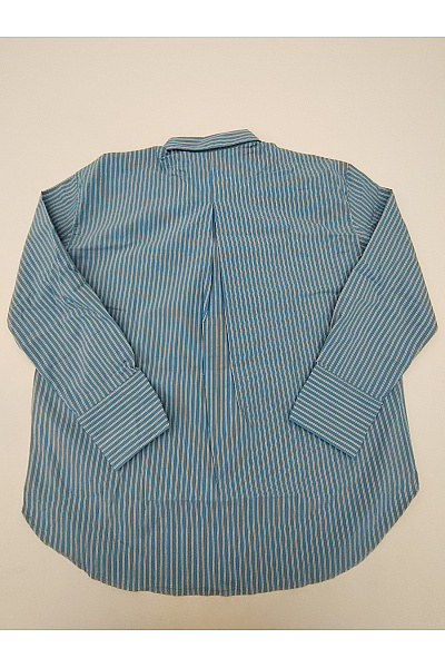 TOM TAILOR Dámská bavlněná pruhovaná košile oversized Velikost EU 40 | TOM TAILOR | obrázek 9
