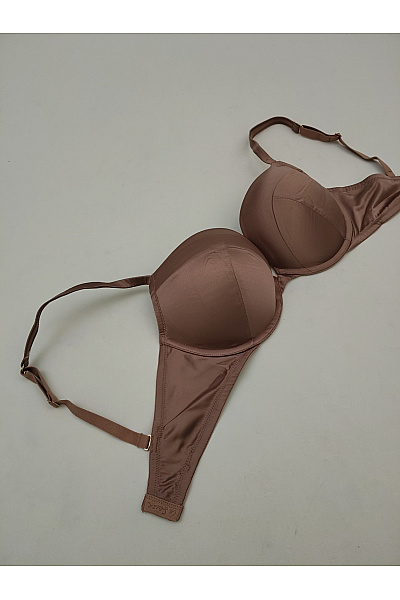 La Senza Hnědá hladká push up podprsenka s kosticemi | La Senza | obrázek 6