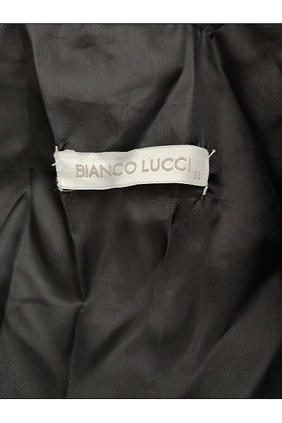 Bianco lucci Černá prošívaná zimní puffer bunda oversize Velikost EU 38 | bianco lucci | obrázek 6