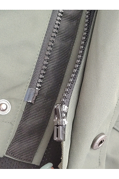 Derbe Pánská khaki parka s kapucí přechodová outdoorová bunda Vel. L | Derbe | obrázek 11