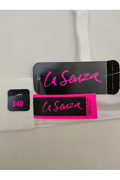 La Senza Bílá hladká push-up podprsenka s překříženými ramínky Vel. EU 34D | La Senza | obrázek 9