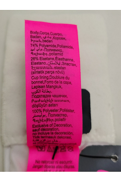 La Senza Bílá hladká push-up podprsenka s překříženými ramínky Vel. EU 34D | La Senza | obrázek 10