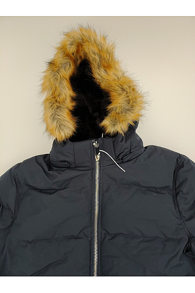 Canadian-peak Černá zimní prošívaná parka s kapucí a kožešinou Vel. EU 5/XXL | canadian-peak | obrázek 6