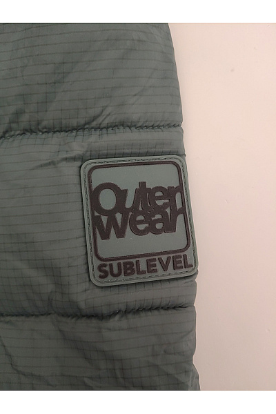 Sublevel Dámská prošívaná přechodná bunda s kapucí khaki Vel. L | Sublevel | obrázek 4