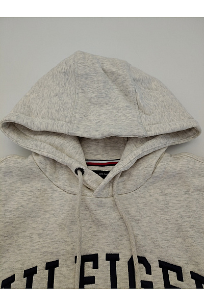 TOMMY HILFIGER Pánská šedá bavlněná mikina s kapucí a výšivkou Vel. S | TOMMY HILFIGER | obrázek 5