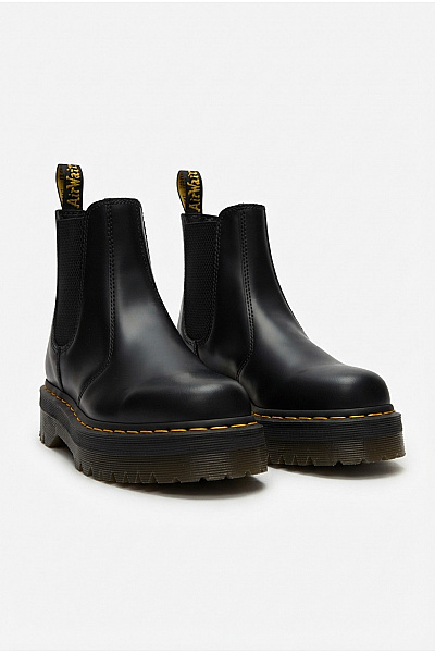 Dr.Martens Černé Kotníkové Chelsea Boty Na Platformě Vel. 36