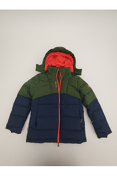 TROLLKIDS Chlapecká outdoorová zimní bunda khaki modrá Vel. 140 | TROLLKIDS | obrázek 2