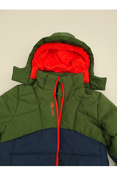 TROLLKIDS Chlapecká outdoorová zimní bunda khaki modrá Vel. 140 | TROLLKIDS | obrázek 4