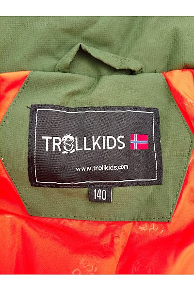 TROLLKIDS Chlapecká outdoorová zimní bunda khaki modrá Vel. 140 | TROLLKIDS | obrázek 7