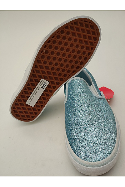 Vans tenisky Classic Slip-On Glitter (Delicate Blue/True White) Modré Velikost EU 36.5 | Vans | obrázek 5
