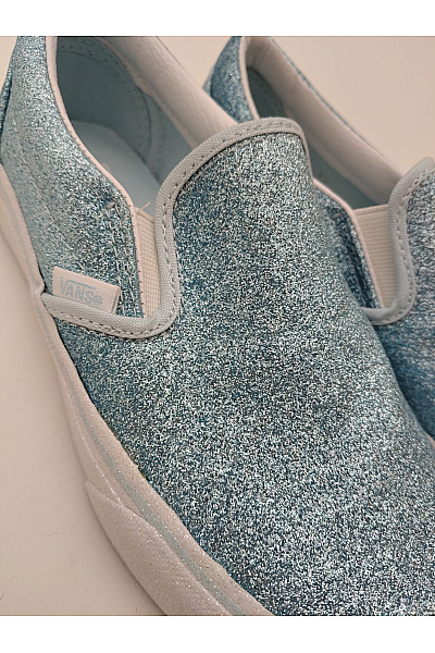 Vans tenisky Classic Slip-On Glitter (Delicate Blue/True White) Modré Velikost EU 36.5 | Vans | obrázek 8