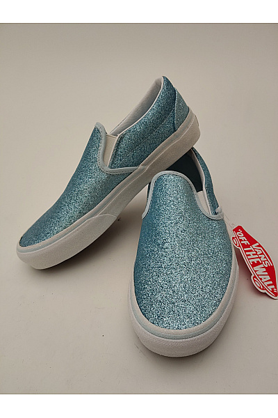 Vans tenisky Classic Slip-On Glitter (Delicate Blue/True White) Modré Velikost EU 36.5 | Vans | obrázek 12