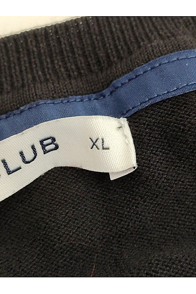 POLO CLUB Černý bavlněný dámský pulovr s dlouhým rukávem basic Velikost US XL | POLO CLUB | obrázek 6