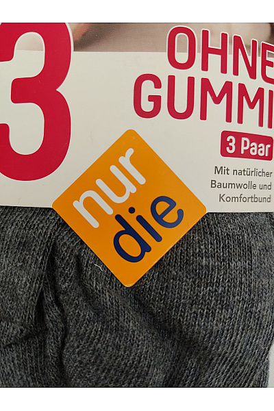 Nurdie Dámské bavlněné ponožky bez lemu šedé Vel. EU 35-38 | Nurdie | obrázek 5