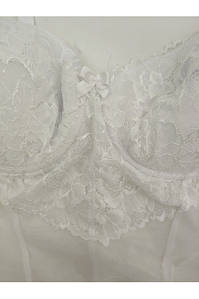 Elie pour Elle Bílé krajkové body s kosticemi luxusní Velikost EU 80D | Elie pour Elle | obrázek 3