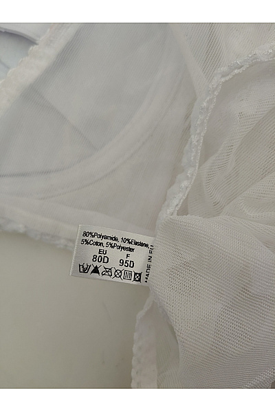 Elie pour Elle Bílé krajkové body s kosticemi luxusní Velikost EU 80D | Elie pour Elle | obrázek 8