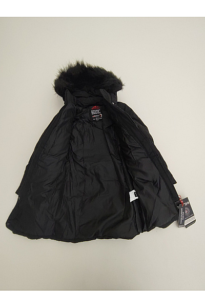 Geographical Norway Dívčí černá zimní prošívaná bunda s kapucí Vel. EU 12:Y | Geographical Norway | obrázek 6