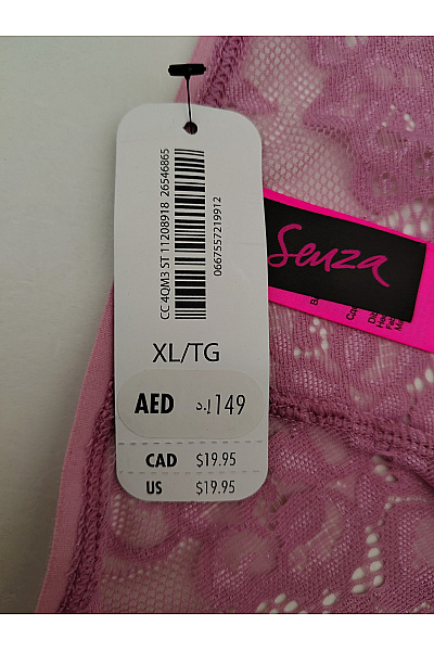 La Senza Růžové krajkové tanga luxusní Velikost XL/TG | La Senza | obrázek 5