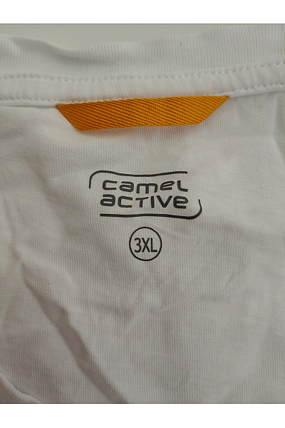 Camel active Pánské bílé basic tričko s krátkým rukávem a kulatým výstřihem Velikost 3XL | camel active | obrázek 6