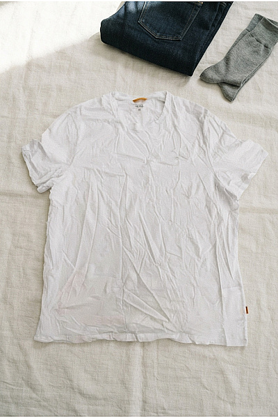 Camel Active Pánské Bílé Basic Tričko S Krátkým Rukávem A Kulatým Výstřihem Velikost 3XL